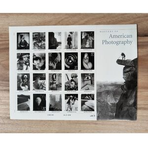 2001 USPS Masters of American Photography 37¢ Stamp Sheet Mint NH Collectible